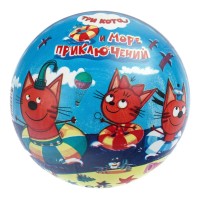 Мяч надувной 23 см. "Играем вместе" Три кота