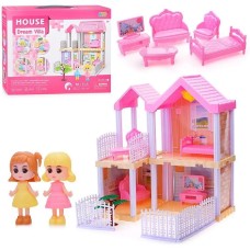 Домик с мебелью и фигурками, свет,звук,эффекты,27*34,5*31 см