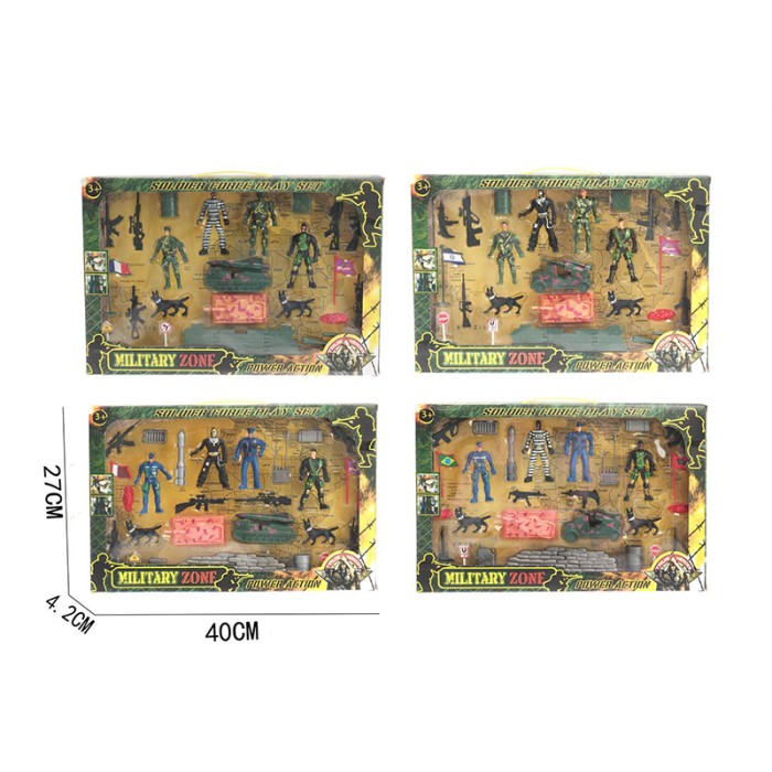 Фигурки солдат в ассорт,к/к 40*27*4 см