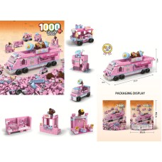 Конструктор 1000 дет. Кафе на колесах, 6 в1 ,пак 40*30 см