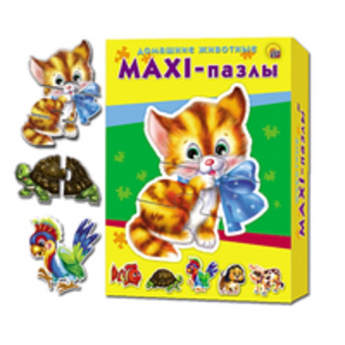 Макси-пазлы Домашние животные, кор.9*14*5,5 см