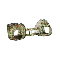 Палатка игровая с туннелем "Военная" 230*78*91 см