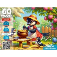 Пазлы 60  Сорока-белобока, к/к 33*14,5*4 см