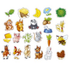 Игра на магнитах  Зверюшки у кормушки ,17*15,5*2,5 см