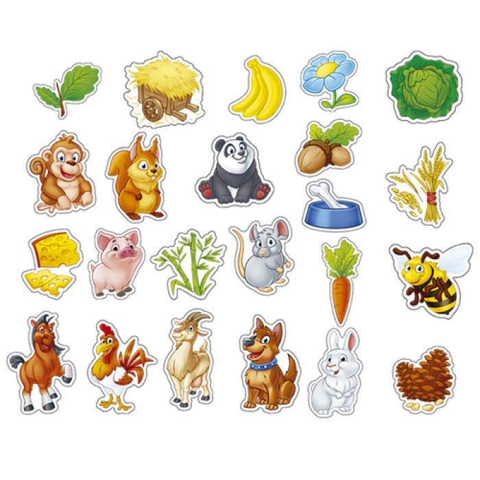 Игра на магнитах  Зверюшки у кормушки ,17*15,5*2,5 см