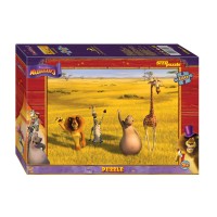 *Пазлы 120 Мадагаскар-3  ,18*12*2,5 см тм.STEP PUZZLE
