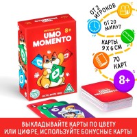 *Игра карточная "UMO MOMENTO" с котиком ,70 карт ,кор 9,5*6,5*3 см