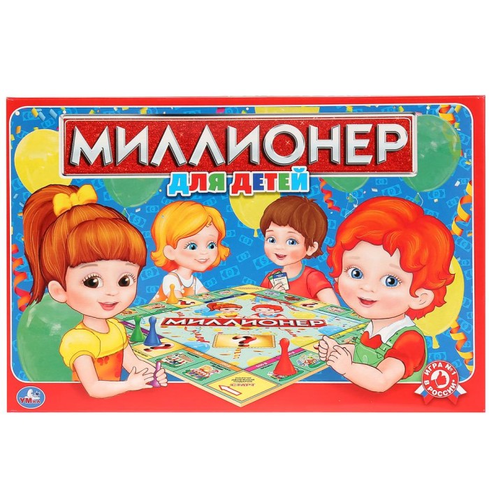 Игра настольная экономическая "Умные игры" Миллионер для детей.к/к