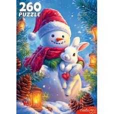 *Пазлы 260  Снеговик ,к/к 25*18*4,5 см