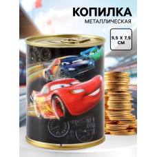 *Копилка  металлическая "Машина" 9,5*9,5*7,5 см