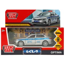 Машина металл. "Технопарк" KIA OPTIMA Полиция, 12 см, цв.серебристый