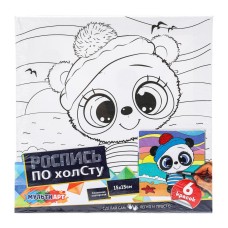 Холст для росписи "МультиАрт" Пандочка, 15*15 см