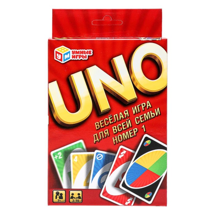 Игра карточная "Умные игры" UNO ,к/к 9*13*2,5 см